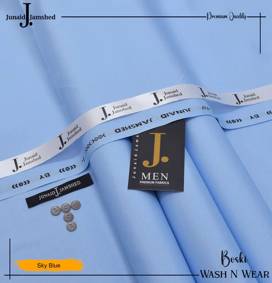 J. Junaid Jamshed wash and Wear Booski - Sky
